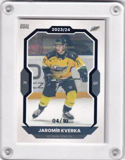 Kverka Jaromír Goal Cards I.série 2023-24 I.série Blue /10 č.168