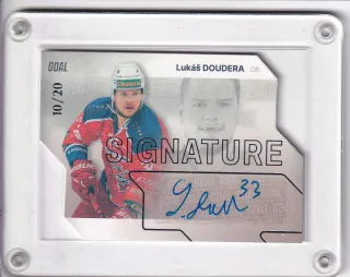 Doudera Lukáš Goal Cards I.série 2023-24 I.série Autograph Silver /20 č.AUS-18