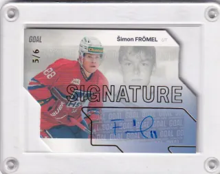 Frömel Šimon Goal Cards I.série 2023-24 I.série Autograph Gold /6 č.AUSG-13
