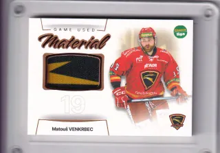 Venkrbec Matouš Goal Cards I.série 2023-24 I.série Game Used Material /30 č.GUM-08