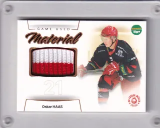 Haas Oskar Goal Cards I.série 2023-24 I.série Game Used Material /30 č.GUM-19