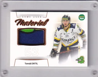 Drtil Tomáš Goal Cards I.série 2023-24 I.série Game Used Material /30 č.GUM-26