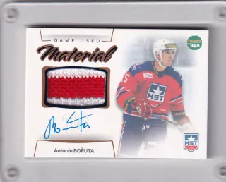 Bořuta Antonín Goal Cards I.série 2023-24 I.série Game Used Material AUTO /10 č.GUMS-06