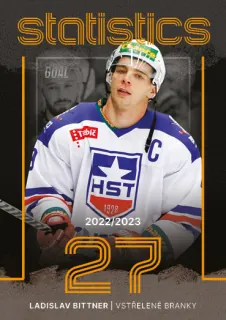 Bittner Ladislav Goal Cards I.série 2023-24 I.série Statistics-Vstřelené branky č.STA-08