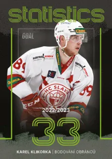 Klikorka Karel Goal Cards I.série 2023-24 I.série Statistics-Kanadské bodování obránců č.STA-12