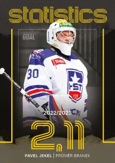 Jekel Pavel Goal Cards I.série 2023-24 I.série Statistics-Gólmanský průměr branek č.STA-23