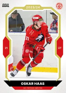 Haas Oskar Goal Cards II.série 2023-24 Gold 1of20 č.318