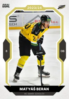 Beran Matyáš Goal Cards II.série 2023-24 Gold 1of20 č.361