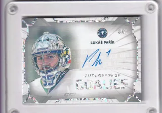 Pařík Lukáš Goal Cards II.série 2023-24 Goalies AUTO /25 (zlatá ražba,limit) č.G-13