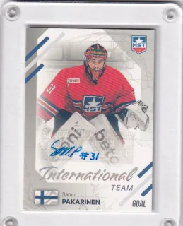 Pakarinen Samu Goal Cards II.série 2023-24 International AUTO /25 (zlatá ražba, limit) č.IN-12