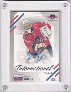 Durný Roman Goal Cards II.série 2023-24 International AUTO /25 (zlatá ražba, limit) č.IN-28