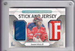 Dolejš Daniel Goal Cards II.série 2023-24 Game Used Material - Jersey&Stick /5 č.SJ-07