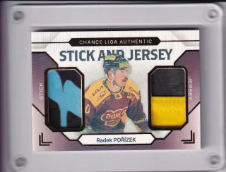Pořízek Radek Goal Cards II.série 2023-24 Game Used Material - Jersey&Stick /10 č.SJ-10