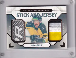 Rulík Adam Goal Cards II.série 2023-24 Game Used Material - Jersey&Stick /20 č.SJ-15