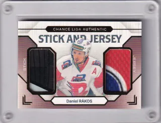 Rákos Daniel Goal Cards II.série 2023-24 Game Used Material - Jersey&Stick /10 č.SJ-16