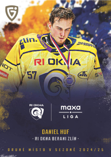 Daniel Huf Goal Card 2024-25 UpDate Medailists č.MED-09