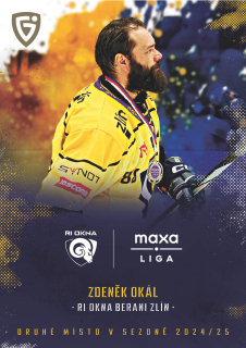 Zdeněk Okál Goal Card 2024-25 UpDate Medailists č.MED-12