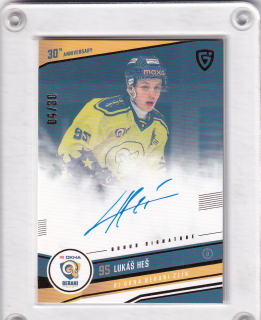 Heš Lukáš Goal Cards Maxa Liga 2024-25 30 let od finále Signature /30  č.ZLI-23