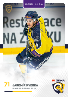 Jaromír Kverka  Goal Cards 2025-26 I.série Řadovka č.ZLI-13