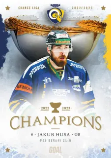 Husa Jakub Goal Cards Zlín Champions 2022-23 Řadovka č.3