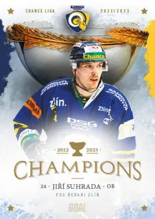 Suhrada Jiří Goal Cards Zlín Champions 2022-23 Řadovka č.7