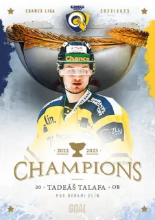 Talafa Tadeáš Goal Cards Zlín Champions 2022-23 Řadovka č.9