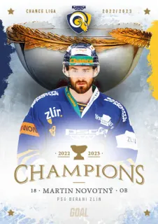 Novotný Martin Goal Cards Zlín Champions 2022-23 Řadovka č.10