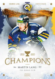 Lang Martin Goal Cards Zlín Champions 2022-23 Řadovka č.12