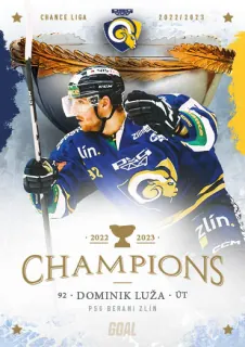 Luža Dominik Goal Cards Zlín Champions 2022-23 Řadovka č.13
