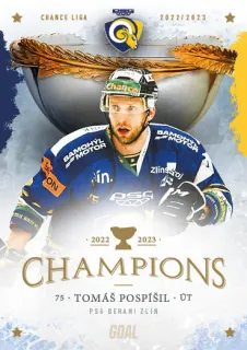 Pospíšil Tomáš Goal Cards Zlín Champions 2022-23 Řadovka č.15