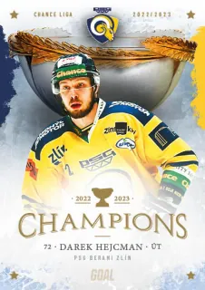Hejcman Darek Goal Cards Zlín Champions 2022-23 Řadovka č.16