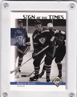 Stoltz Roland UD Choice Sweden 1998-99 Sign of the Times (legend) č.198