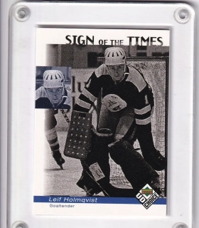 Holmqvist Leif UD Choice Sweden 1998-99 Sign of the Times (legend) č.212