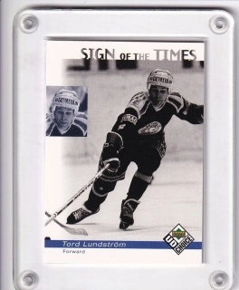 Lundström Tord UD Choice Sweden 1998-99 Sign of the Times (legend) č.206