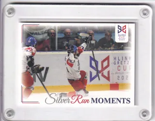 Gólová radost Matěje Kubiesy proti USA LC Hlinka a Gretzky Cup 2023 Silver Run Moments č.SRM-05
