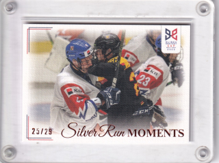 Ve druhém utkání se Češi střetli s Němci LC Hlinka a Gretzky Cup 2023 Silver Run Moments Canvas /29 č.SRM-18