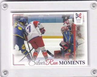  Tittlbach v šanci před gólmanem Livem  LC Hlinka a Gretzky Cup 2023 Silver Run Moments č.SRM-33