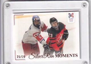  Češi ve finále čelili Kanadě  LC Hlinka a Gretzky Cup 2023 Silver Run Moments Canvas /29 č.SRM-46