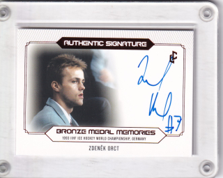 Orct Zdeněk LC Bronze Medal 1993 2023 Authentic Signature Red /10 č.AS-03