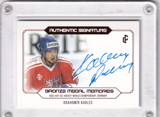 Kadlec Drahomír LC Bronze Medal 1993 2023 Authentic Signature Red /10 č.AS-06