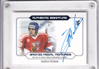 Ščerban Bedřich LC Bronze Medal 1993 2023 Authentic Signature Blue /5 č.AS-07