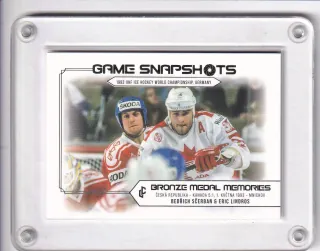 Bedřich Ščerban, Eric Lindros  LC Bronze Medal 1993 2023 Game Snapshot Platinum /50 č.GS-01