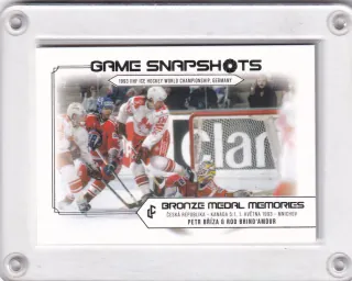 Petr Bříza, Rod Brind'amour  LC Bronze Medal 1993 2023 Game Snapshot Platinum /50 č.GS-03