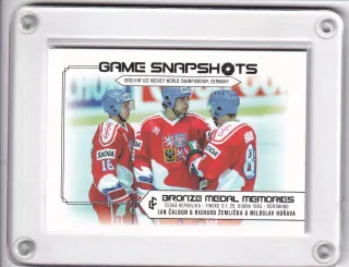 Jan Čaloun, Richard Žemlička, Miloslav Hořava  LC Bronze Medal 1993 2023 Game Snapshot Platinum /50 č.GS-18