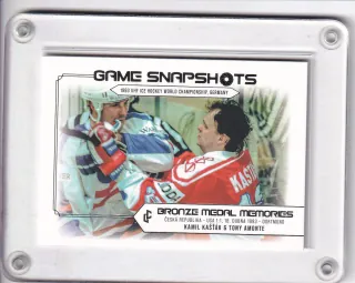 Kamil Kašťák, Tony Amonte  LC Bronze Medal 1993 2023 Game Snapshot Platinum /50 č.GS-22