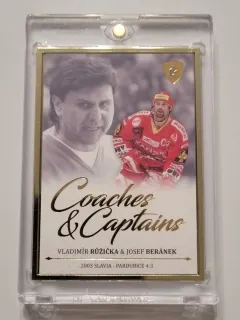 Růžička Vladimír / Josef Beránek  LC Rekordy ELH 2023 Coaches and Captain /20 Gold č.CC-10