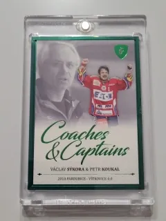 Sýkora Václav / Petr Koukal  LC Rekordy ELH 2023 Coaches and Captain /5 Green č.CC-17