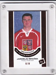 Špaček Jaroslav MK Reprezentace 2023 1998 Portraits - 25 years aniversary BRONZE xx/10 č.P-21