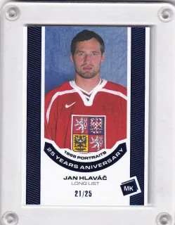 Hlaváč Jan MK Reprezentace 2023 1998 Portraits - 25 years aniversary BLUE xx/25 č.P-30