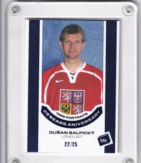 Salfický Dušan MK Reprezentace 2023 1998 Portraits - 25 years aniversary BLUE xx/25 č.P-42